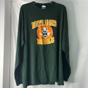 North Adams Devils Green Long Sleeve Shirt fruit of the loom 2xl